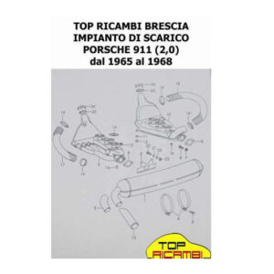 Top ricambi impianto di scarico porsche 911 2,0