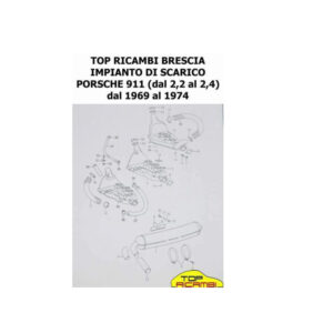 Top ricambi impianto scarico porsche 911 2,2 2,4