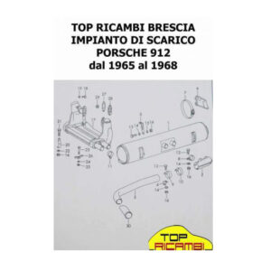 Top ricambi impianto di scarico porsche 912 65-68